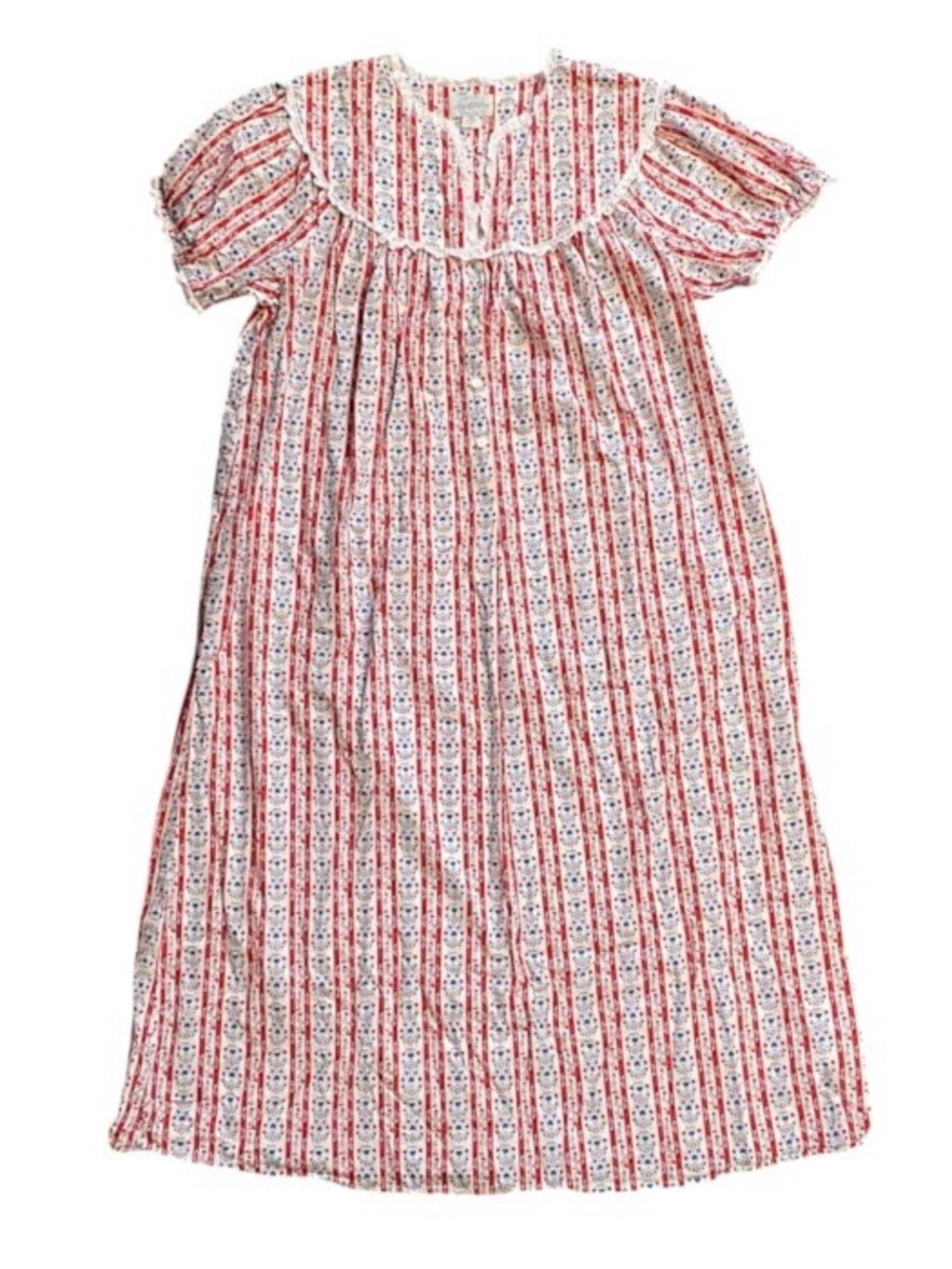Lanz of Salzburg Long Cotton Nightgown Women’s Medium